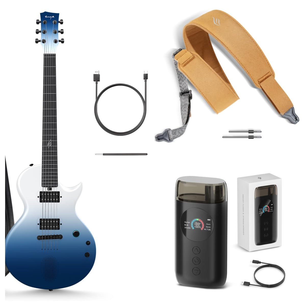 Amazon.com: Enya Electric Guitar Nova Go Sonic Smart